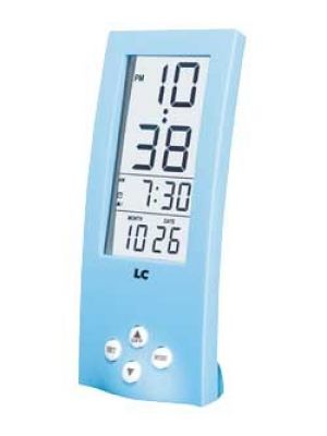 Tall Blue Digital Alarm Clock with See Through Display | 255/4420