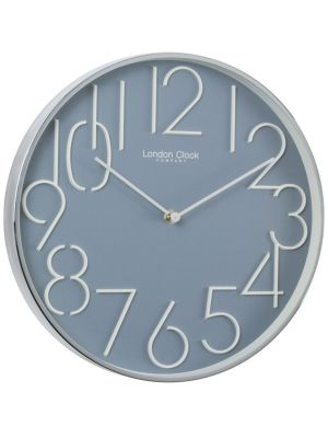 Grey Blue Contemporary Office Wall Clock | 20434