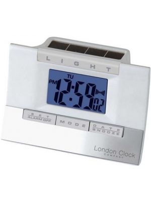 Hybrid Solar White Digital Alarm Clock | 34277