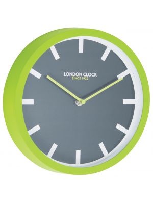 Lime green rubber wall clock | 24405