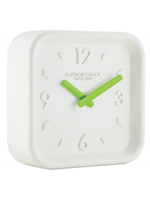 White square resin wall clock | 06449