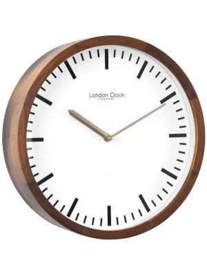 Solid wood modern circular wall clock | 01235