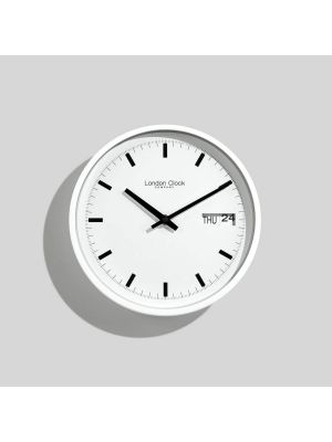 White day date wall clock | 1119