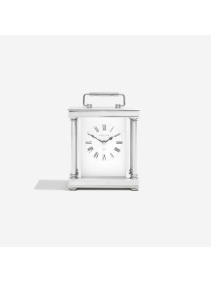 Silver finish carriage clock | 03069
