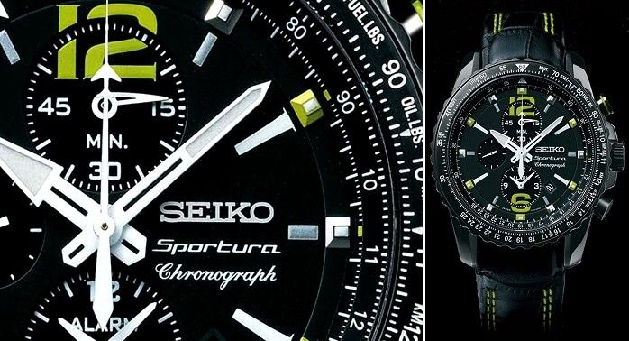 Sportura aviation chronograph – Seiko’s featured Pilots watch.