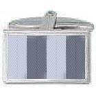 Blue Chevron Striped Cufflinks