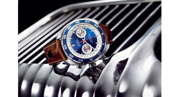 Hamilton Pan-Europ retro timepiece.