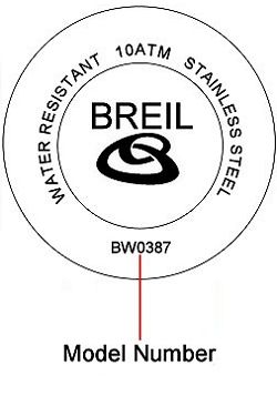 Breil watch case back - repairs servicing