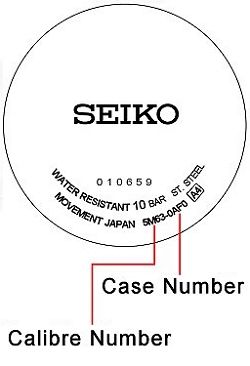 Seiko watch case back - repairs servicing
