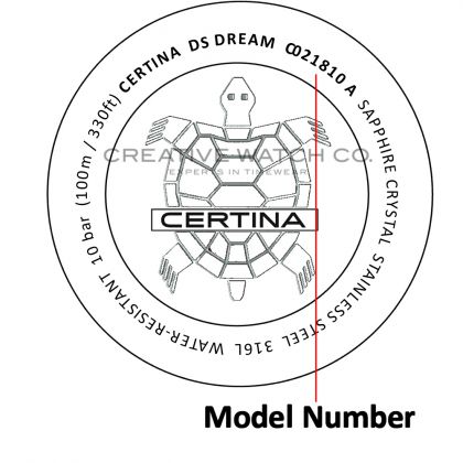 Certina watch case back - repairs servicing