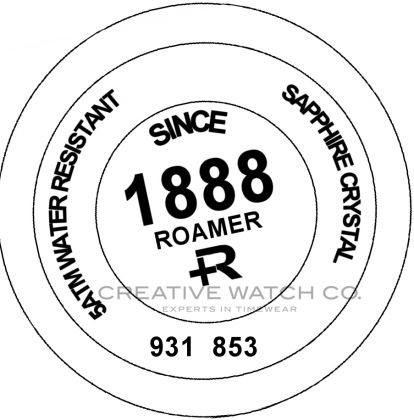 Roamer watch case back - repairs servicing