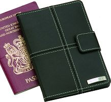 Real Leather Passport Cover