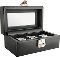 Real Leather Jewellery Box