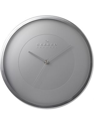 Minimal Round Metal Wall Clock in Brushed Aluminium | CL-WA03MSS