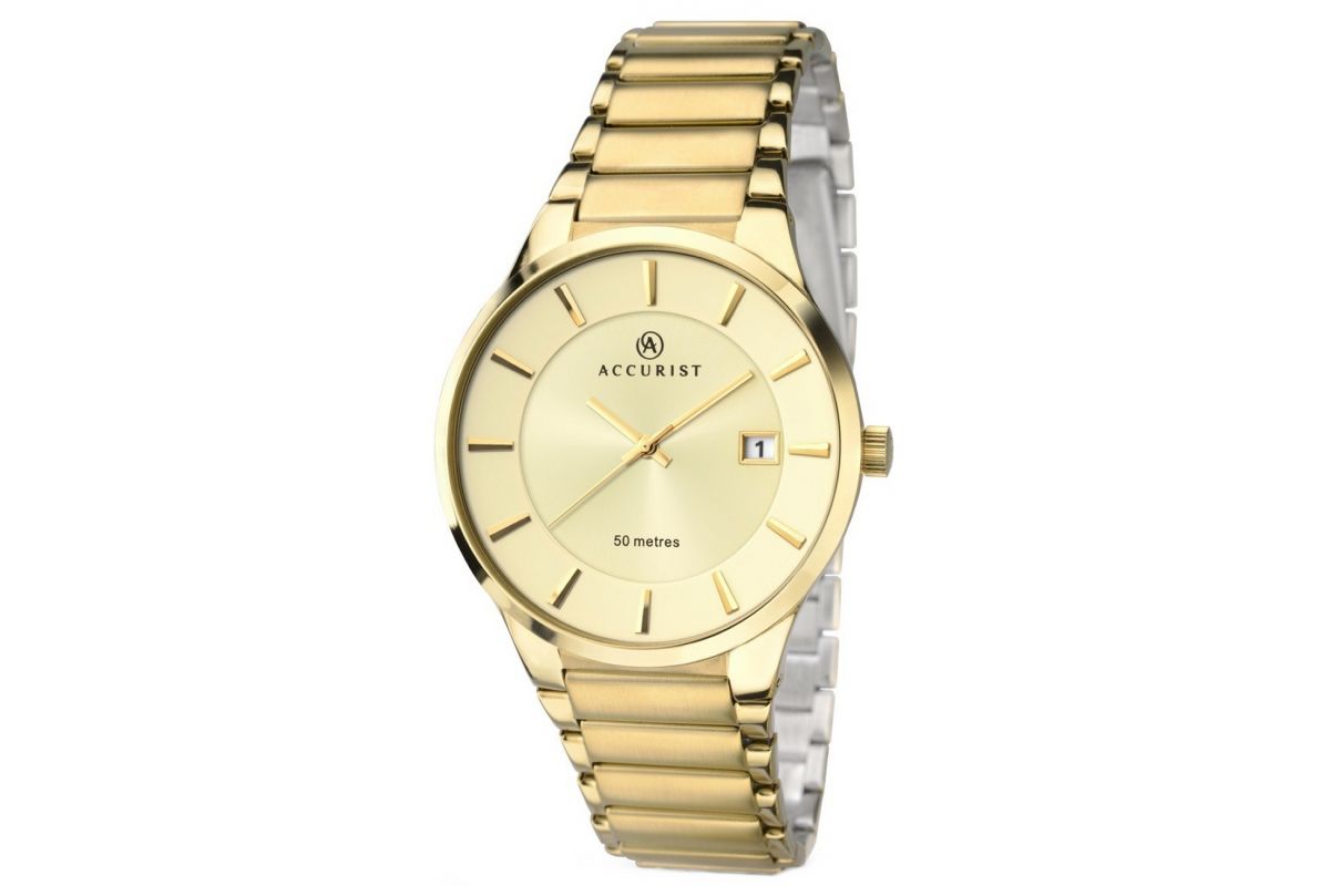 Men's Accurist Classic Gold plated Creative Watch Co