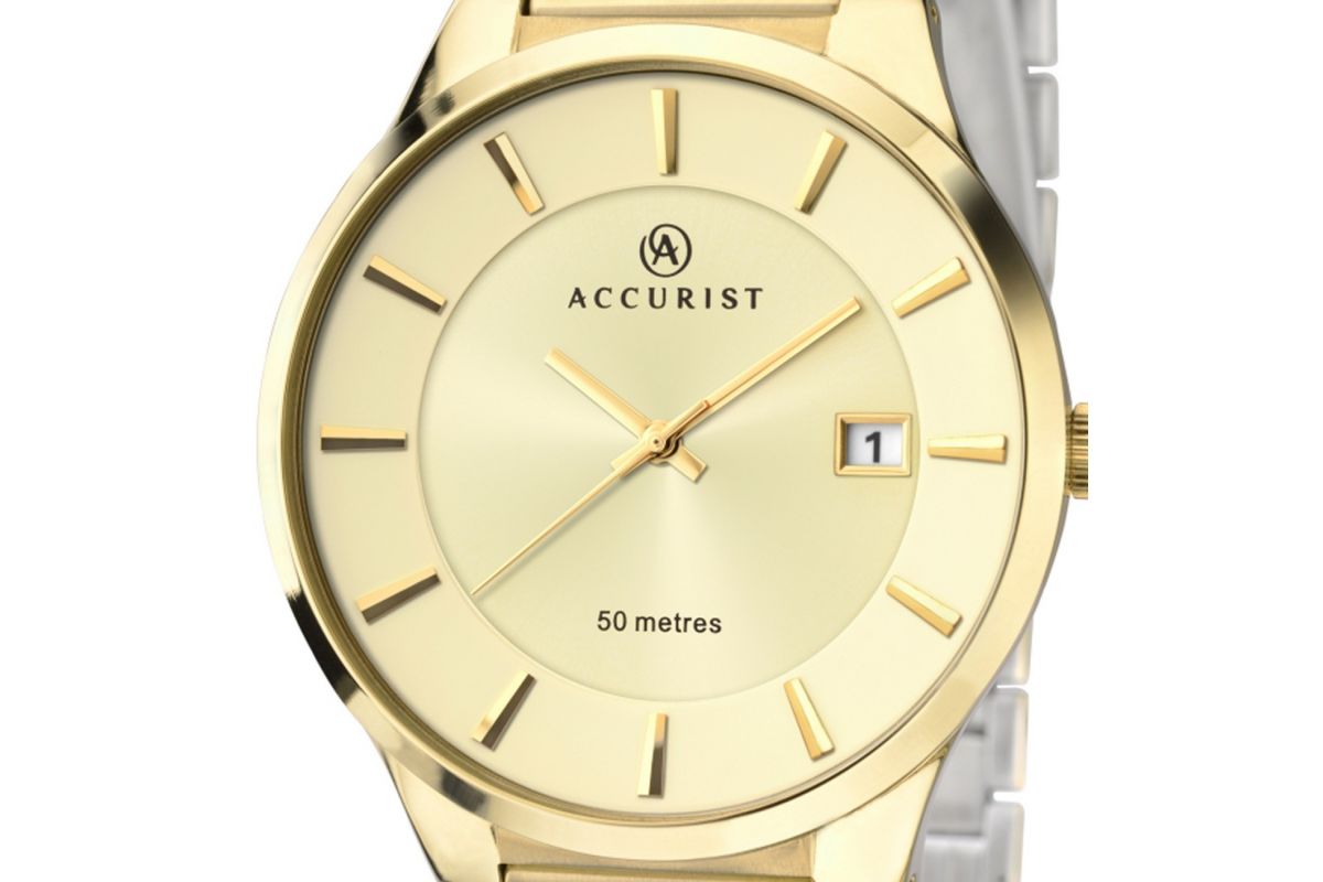Men's Accurist Classic Gold plated Creative Watch Co