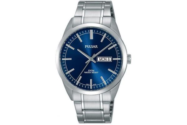 Pulsar Men s Classic Day Date Watch Blue