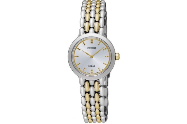 Seiko Women s Dress Solar Watch Two Tone Gold