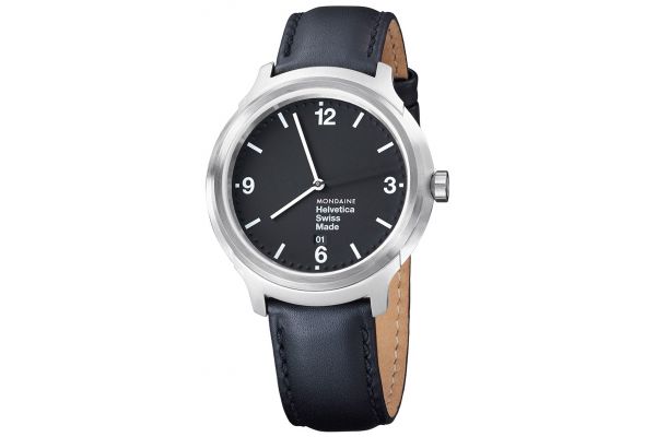 Mens Mondaine Helvetica No.1 Watch MH1.B1220.LB