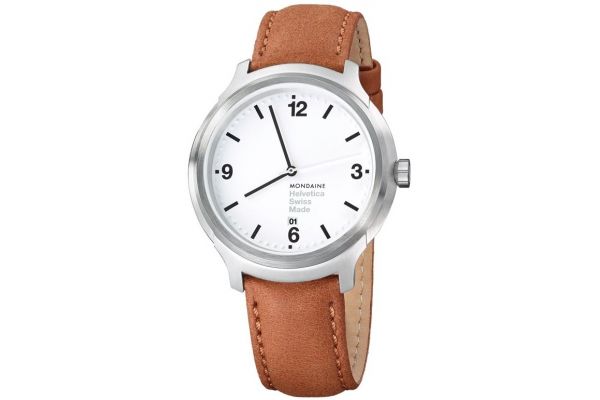 Mens Mondaine Helvetica No.1 Watch MH1.B1210.LG