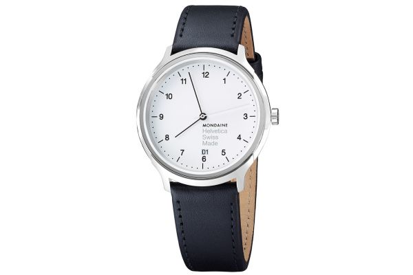 Mens Mondaine Helvetica No.1 Watch MH1.R2210.LB