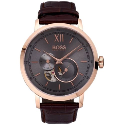 Hugo boss signature skeleton watch deals