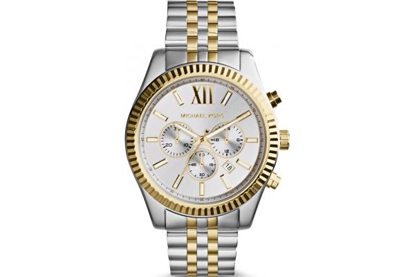 Men s Michael Kors Lexington Two tone chronograph bracelet with date MK8344 Watch Unavailable to order Creative Watch Co