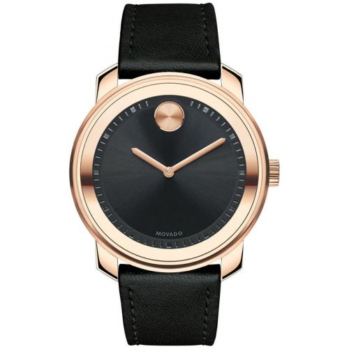Rose gold on sale movado watch men's