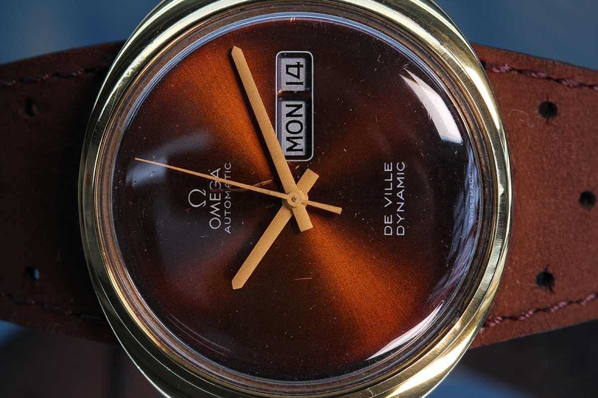 Men's Pre-owned Omega Dynamic Deville Day Date Brown | Creative Watch Co
