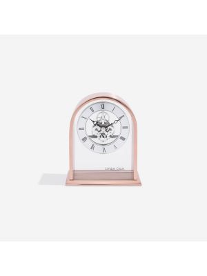 Quartz arch top skeleton mantel in rose gold | 03183