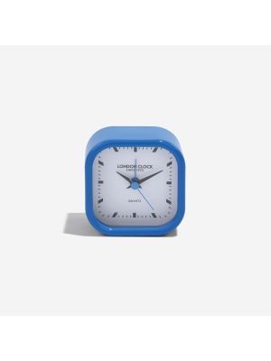 Gloss finish blue alarm clock | 34392