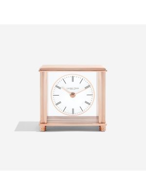 Square Rose Gold Small Mantel Clock | 3215