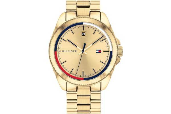 Mens Tommy Hilfiger Mens Gold Watch 1791686