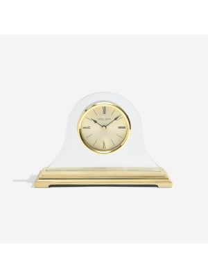 Quartz Napoleon Mantel in Gold Metal and Glass | 03150