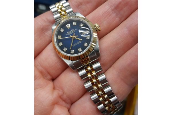 Women s Pre owned Rolex Oyster Perpetual datejust18k and steel