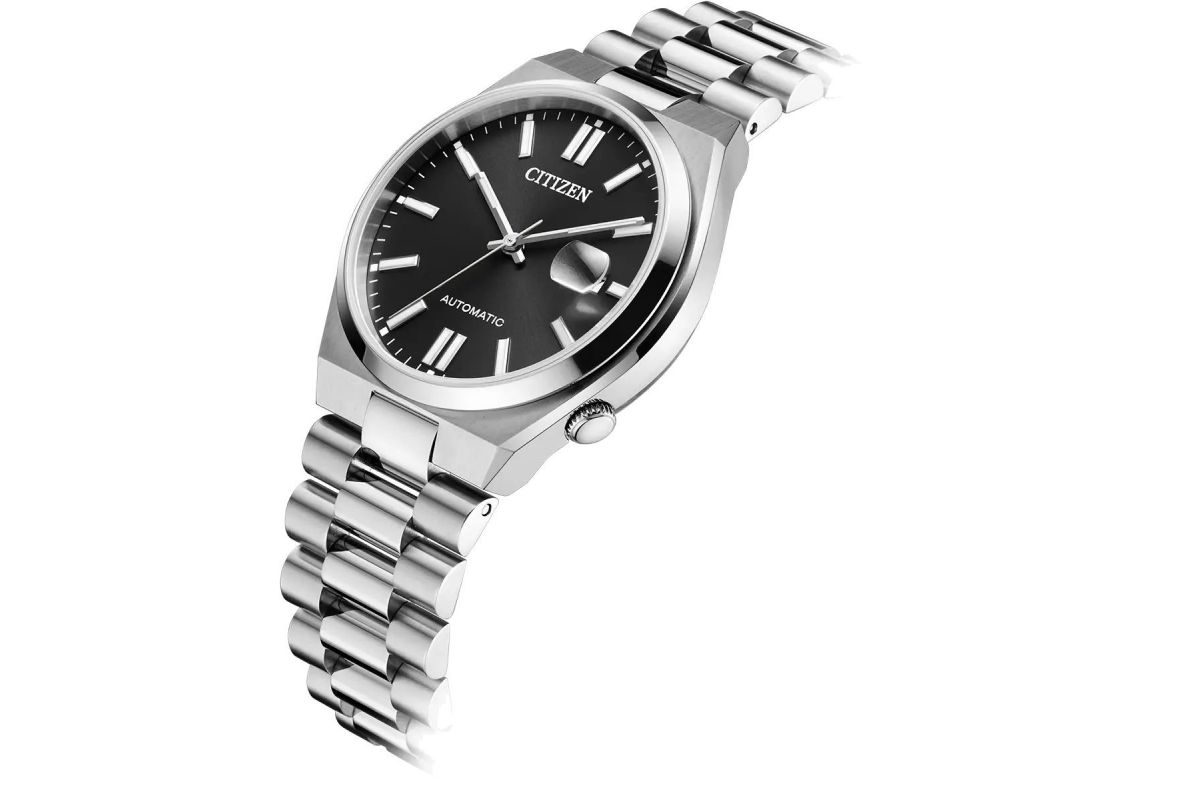 Citizen Tsuyosa Automatic Camouflage Black Dial Black Steel Strap Watch For Men - NJ0155-87E main image 1