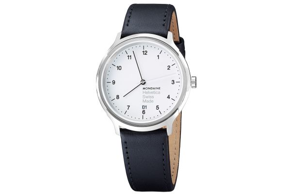 Mens Mondaine Helvetica No.1 Watch MH1.R2210.LB