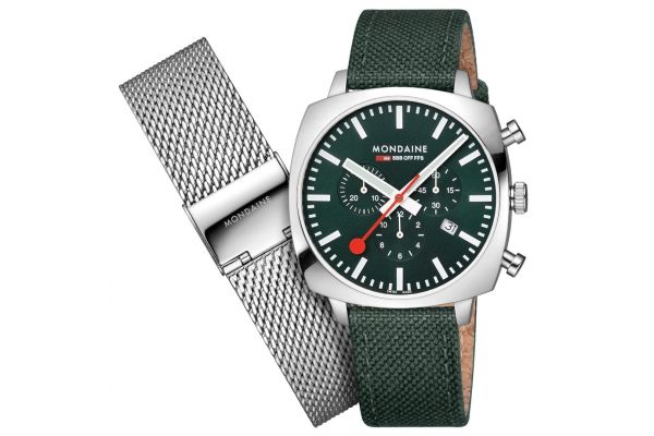 Mens Mondaine Cushion Watch MSL.41460.LF.SET