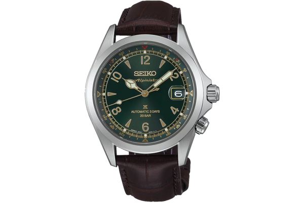Mens Seiko Alpinist Watch SPB507J1