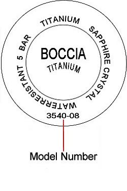 Boccia watch case back - repairs servicing