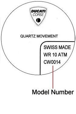 Ducati watch case back - repairs servicing