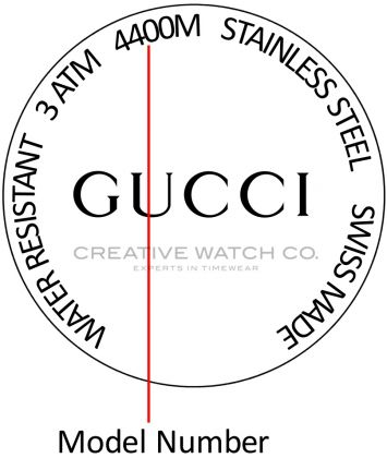 Gucci watch case back - repairs servicing